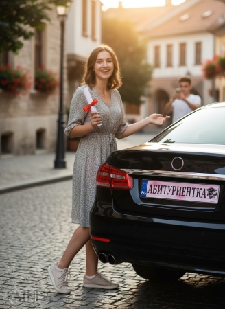 Табела за кола “Абитуриентка” | Graduation Car Plate