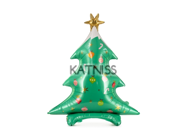 Фолиев балон под формата на Коледна елха  - 78х94 см / Christmas Tree Foil Balloon - 78x94 cm