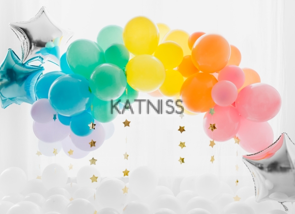 Банер със звезди - златист - 3.6 м / Gold Stars Foil Balloon - 3.6 m