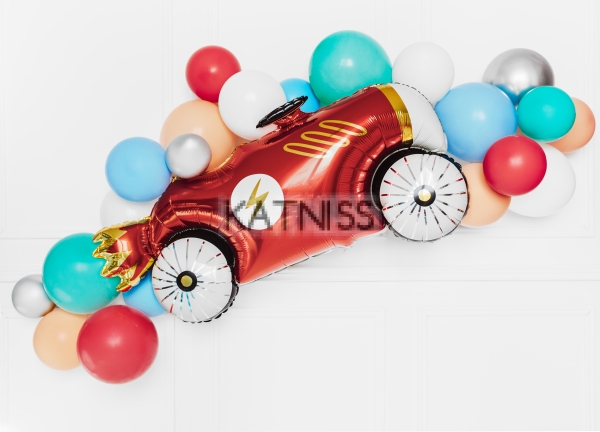 Фолиев балон под формата на кола - 111х63 см / Car Foil Balloon - 111x63 cm