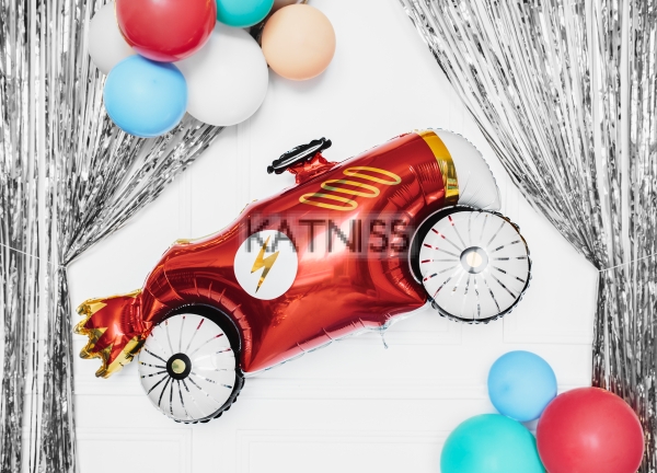 Фолиев балон под формата на кола - 111х63 см / Car Foil Balloon - 111x63 cm