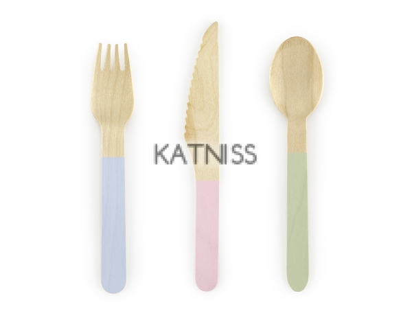 Дървени прибори - 16 см / Wooden Cutlery - 16 cm