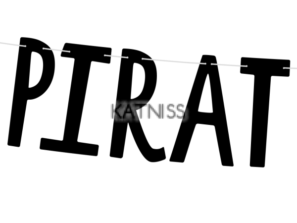 Банер "Pirates Party" - 14x100 см / Banner "Pirates Party" - 14x100 cm