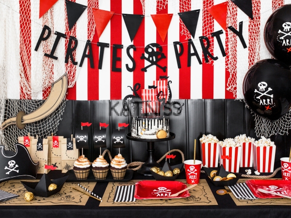 Банер "Pirates Party" - 14x100 см / Banner "Pirates Party" - 14x100 cm