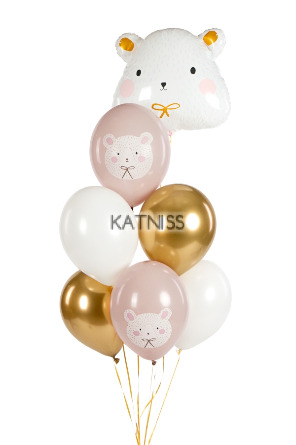Балони "Polar Bear" - 30 см - 6 броя / Balloons "Polar Bear" - 30 cm - 6 pieces