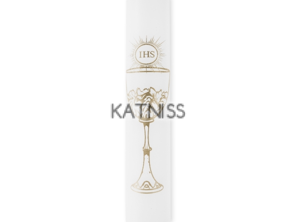 Бяла свещ за Кръщене - 29 см / Baptism White Candle - 29 cm