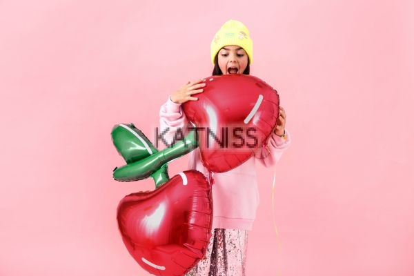 Фолиев балон под формата на череши - 88х73 см / Cherry Foil Balloon - 88x73 cm