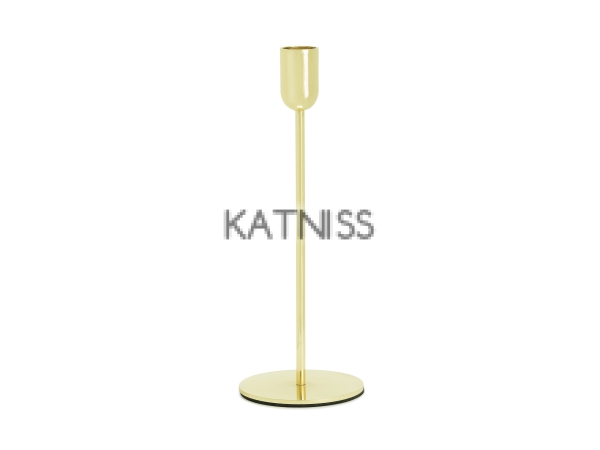 Свещник - златист - 22 см / Gold Candle Holder - 22 cm