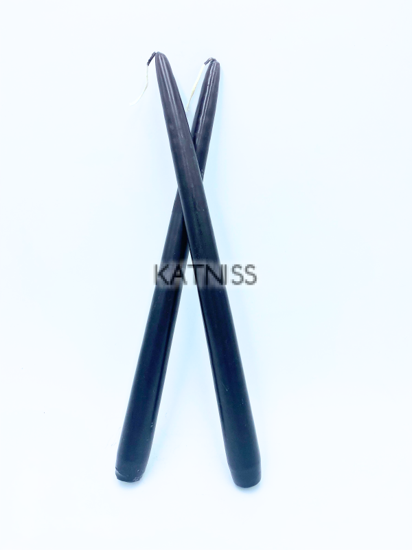 Тъмно кафяви свещи - 2 броя - 30 см / Dark Brown Candles - 2 pieces - 30 cm