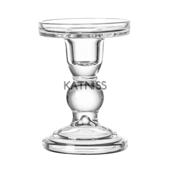 Прозрачен стъклен свещник / Transperant Glass Candleholder