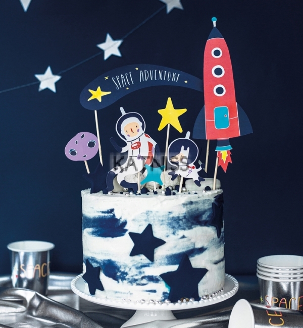 Топери за торта Космос / Space Cake Toppers