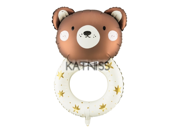 Фолиев балон мече бебешка играчка - 61х88 см / Teddy Baby Toy Foil Balloon - 61x88 cm