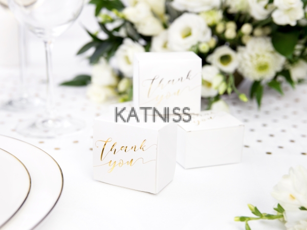 Кутия "Thank you" - 6х3.5х5.5 см / Box "Thank You" - 6x3.5x5.5 cm