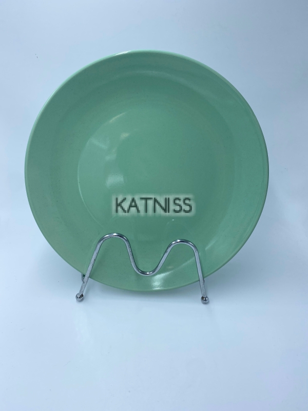 Голяма зелена керамична чиния / Little Green Ceramic Plate