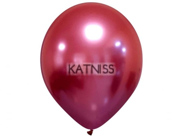 Червен балон - хром - 13 см / Red ballon - chrome - 13 cm