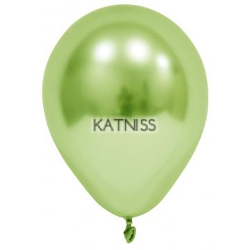 Светло зелен балон хром - 23 см / White green balloon chrome - 23 cm