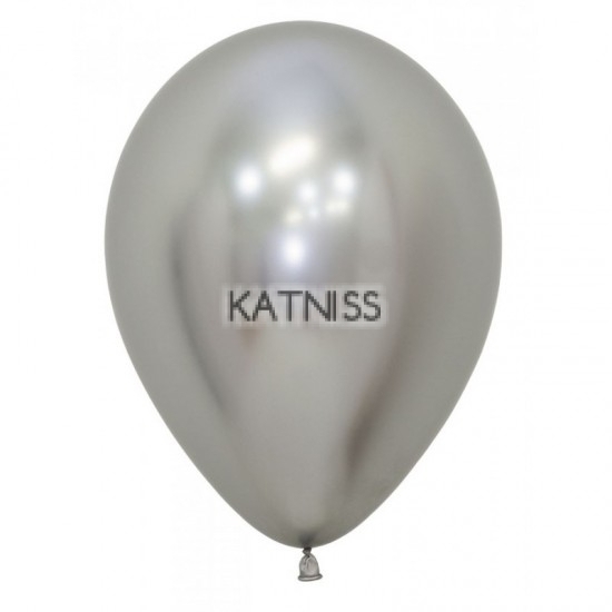 Сребрист балон хром - 33 см / Silver balloon chrome - 33 cm