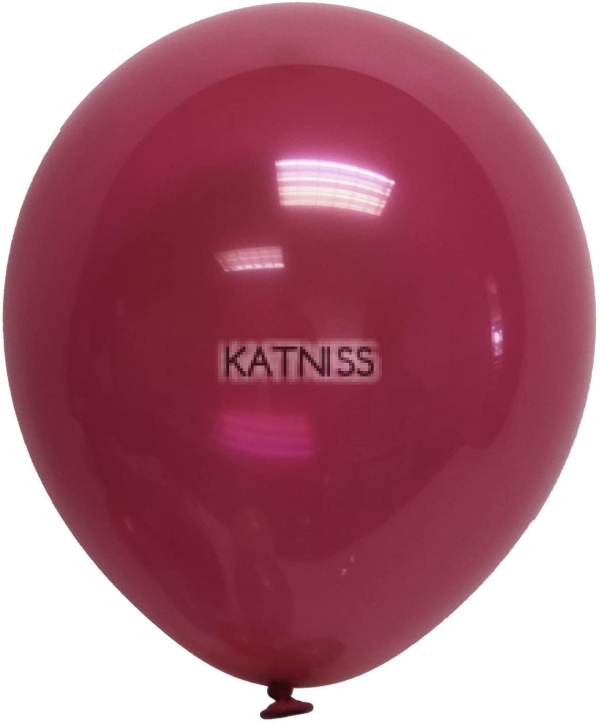 Балон хром мателик в цвят бордо - 12 см / Claret balloon chrome metalic - 12 cm