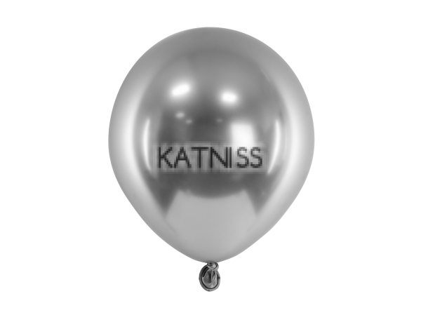 Тъмно сребрист балон хром - 12 см / Dark silver balloon chrome - 12 cm