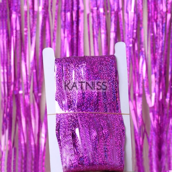 Лилава блестяща парти завеса / Purple glitter party curtain