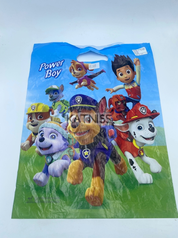 Найлонова подаръчна торбичка с Пес Патрул / Nylon present bag with Paw Patrol