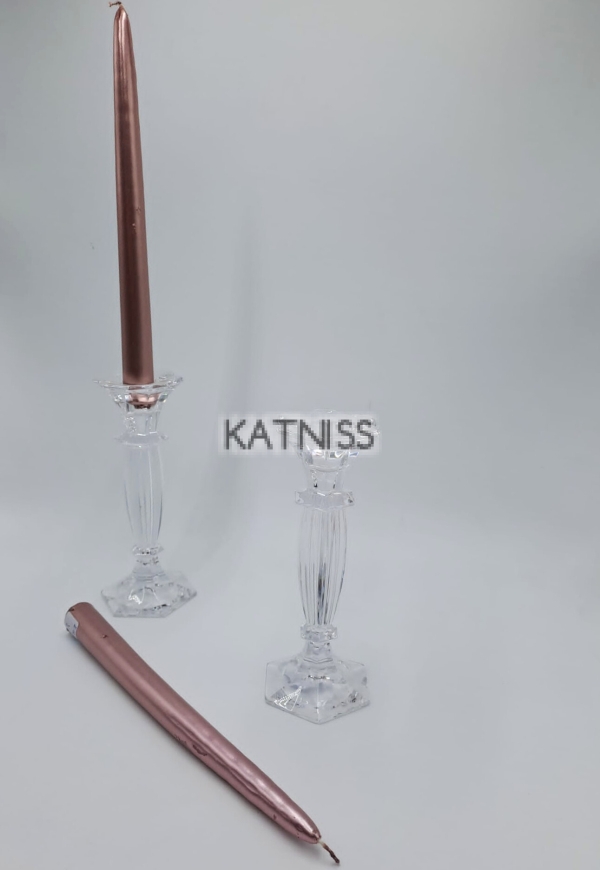 Кристални свещници - 2 броя / Crystal candleholders - 2 pieces