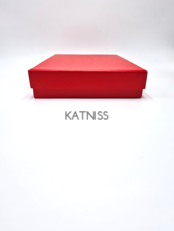 Червена правоъгълна кутия - 27.5/17 см / Red rectangle box - 27.5/17 cm