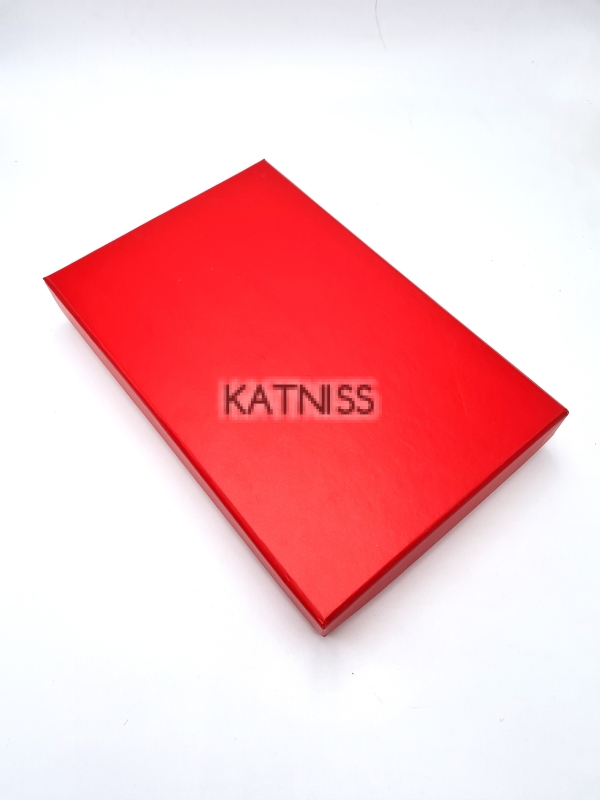 Червена правоъгълна кутия - 27.5/17 см / Red rectangle box - 27.5/17 cm