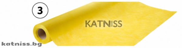 Yellow tissue paper on a roll