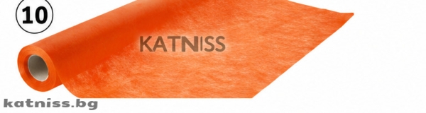 Orange tissue paper on a roll
