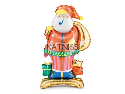 Фолиев балон под формата на Дядо Коледа - 63х106 см / Santa Claus Foil Balloon - 63x106 cm