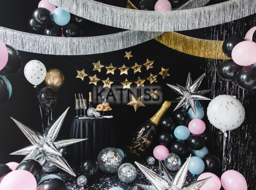 Фолиев балон под формата на бутилка шампанско "Happy New Year" - 39,5х93 / Champagne Foil Balloon "Happy New Year" - 39,5x93 cm