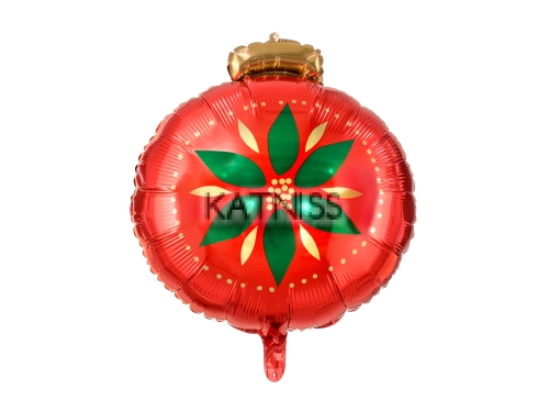 Фолиев балон под формата на коледна играчка - 45x45 см / Christmas Toy Foil Balloon - 45x45 cm