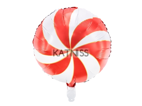 Фолиев балон под формата на бонбон 35 см - червен / Red Candy Foil Balloon - 35 cm