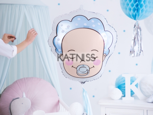 Фолиев балон под формата на бебе момче - 40х45 см / Baby Boy Foil Balloon - 40x45 cm