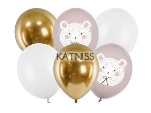Балони "Polar Bear" - 30 см - 6 броя / Balloons "Polar Bear" - 30 cm - 6 pieces