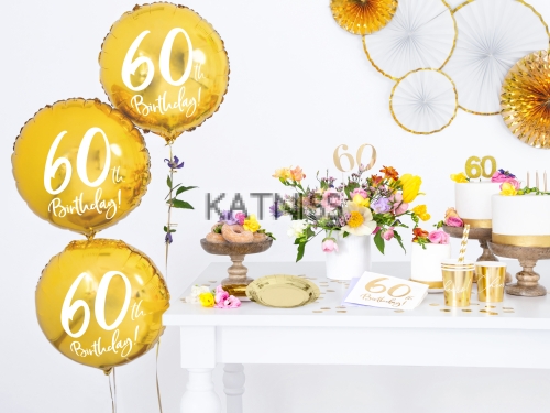 Салфетки за 60-ти рожден ден - 33х33 см - 20 броя / 60th Birthday Napkins - 33x33 cm - 20 pieces