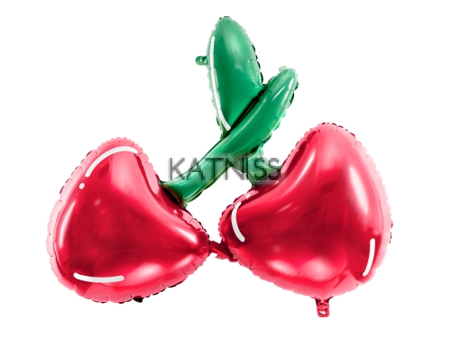 Фолиев балон под формата на череши - 88х73 см / Cherry Foil Balloon - 88x73 cm