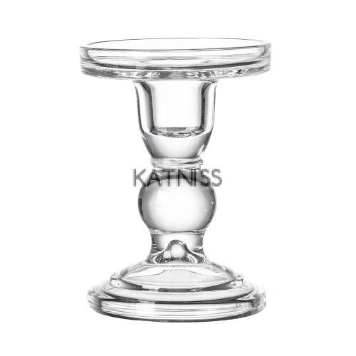 Прозрачен стъклен свещник / Transperant Glass Candleholder