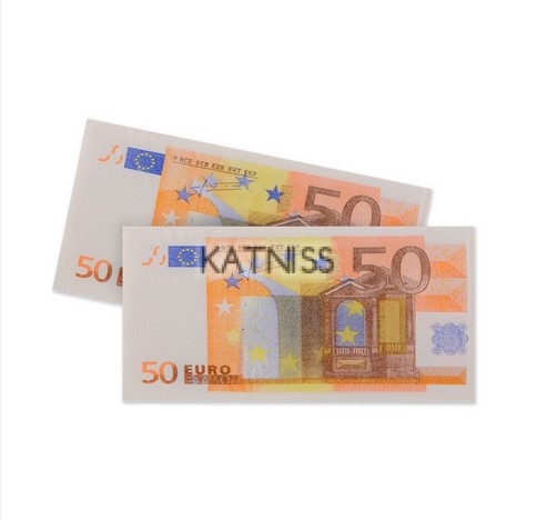 Салфетки "50 euro" - 33x33 см - 10 броя / Napkins "50 euro" - 33x33 cm - 10 Pieces