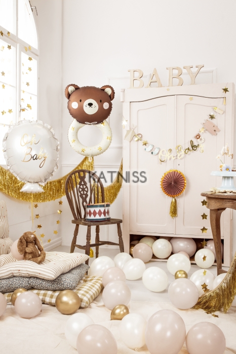 Фолиев балон мече бебешка играчка - 61х88 см / Teddy Baby Toy Foil Balloon - 61x88 cm