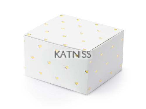 Кутия със сърца - 6х3.5х5.5 см / Box With Hearts - 6x3.5x5.5 cm