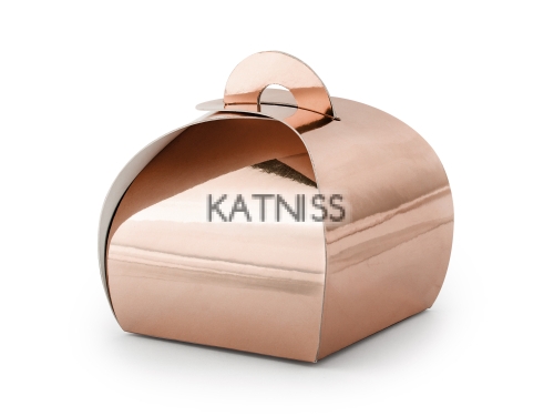 Розово-златиста кутия - 6х6.5х5 см / Rose Gold Box - 6x6.5x5 cm