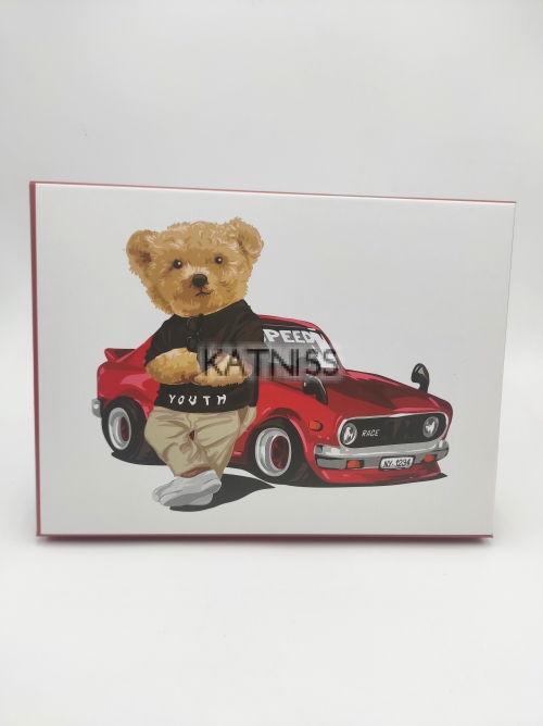 Подаръчна кутия с мече - 27х19 см / Present box with bear - 27x19 cm