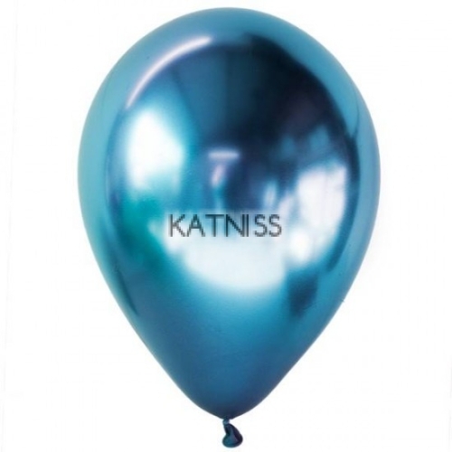 Светло син балон хром - 23 см / White blue balloon chrome - 23 cm