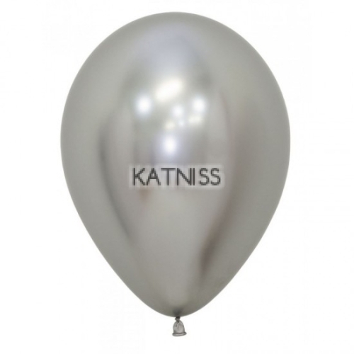 Сребрист балон хром - 26 см / Silver balloon chrome - 26 cm