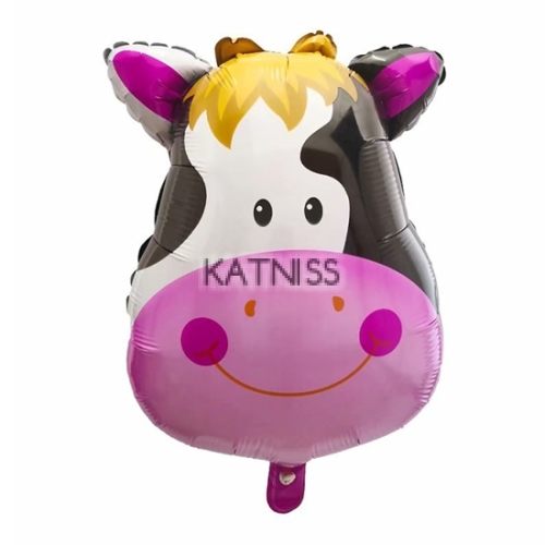 Фолиев балон под формата на крава - 78х89 см / Cow Foil Balloon - 78x89 cm