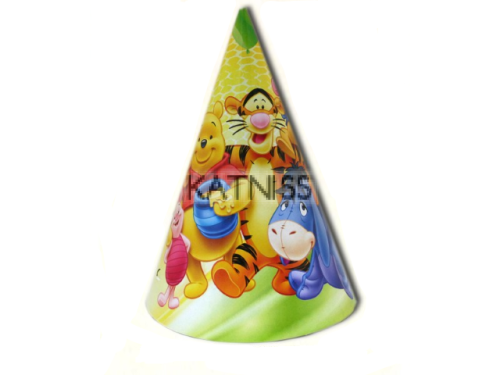 Парти шапка с Мечо Пух / Birthday party hat with Pooh Bear