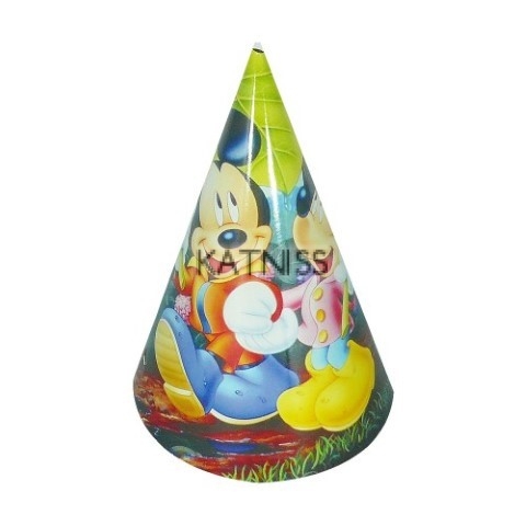 Парти шапка с Мики Маус и Мини Маус / Birthday party hat with Mickey Mouse and Minnie Mouse