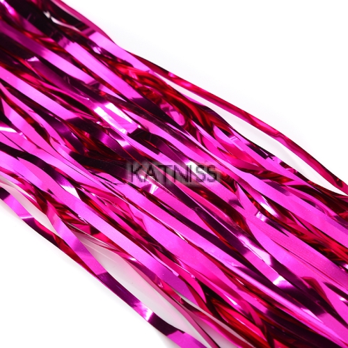 Тъмно розова парти завеса - 100х220 см / Dark pink party curtain - 100x220 cm